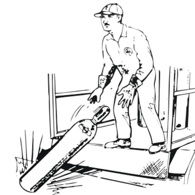 تأكد من اتباع الطريقة الصحيحة عند التعامل مع أسطوانات الغاز